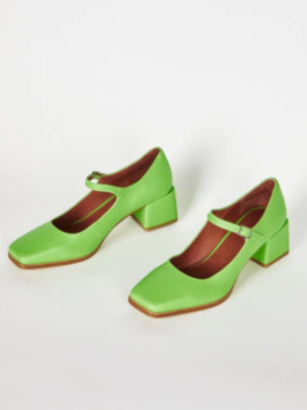 Intentionally Blank Christopher Mary Janes Size 9 Lime Green